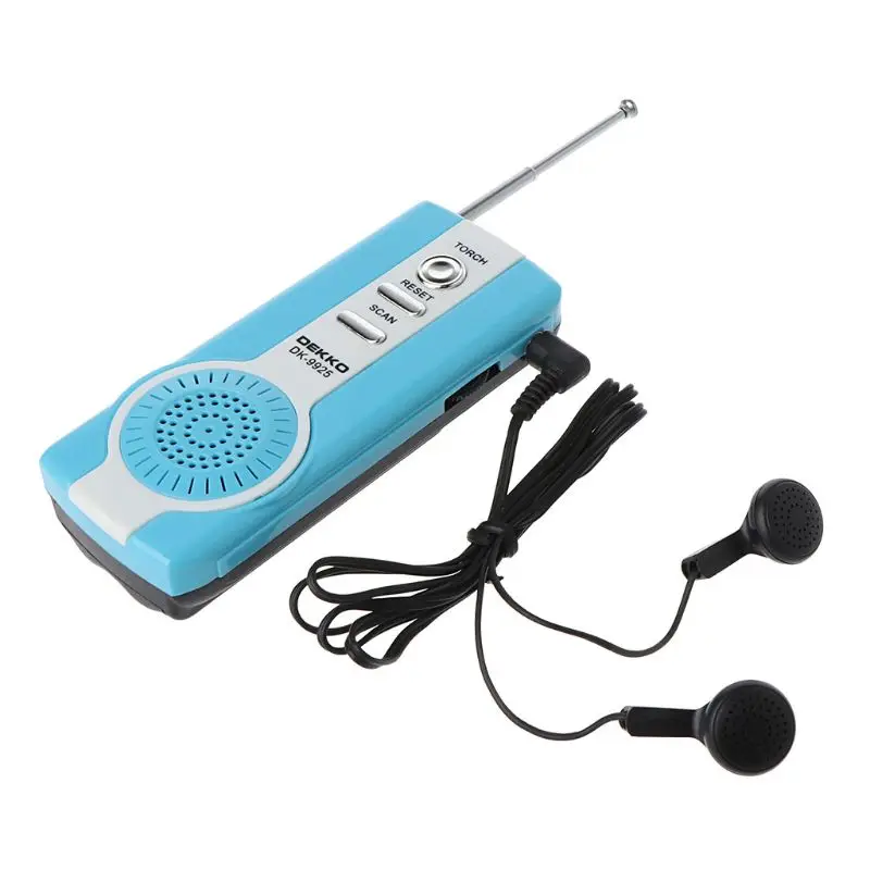 Портативный FM радиоприемник с функцией раннего приема и длительным сроком