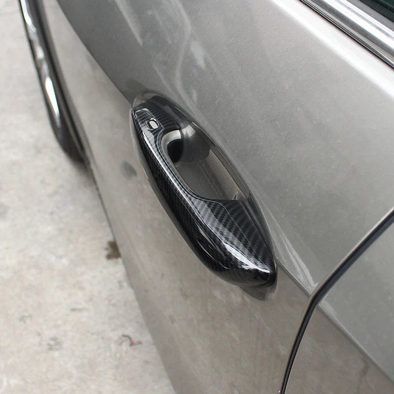 Carbon ABS Door Handle Decorative Cover Trim 4Pcs/Set Sticker Protector For Lexus UX200 250H 260H 2019 2020 | Автомобили и