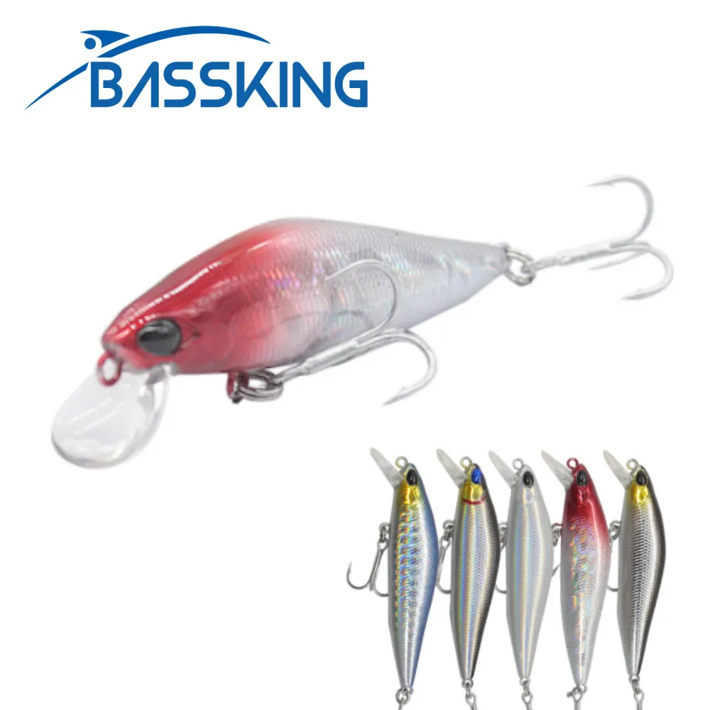 BASSKING тонущий воблер в форме гольяна 65 мм стандартная система гравитационного