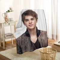 justin bieber throw blanket personalized blankets on for the sofabedcar portable 3d blanket for kid home textile fabric 0331