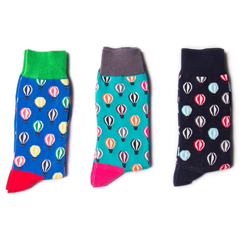 Счастливый Носки классический горячий воздух воздушный шар тысяч бумажных