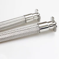 1925323845mm pipe od x 1 5 2 tri clamp 304 stainless steel braided soft tube bellow for homebrew 500 700 1000 1500 2000mm