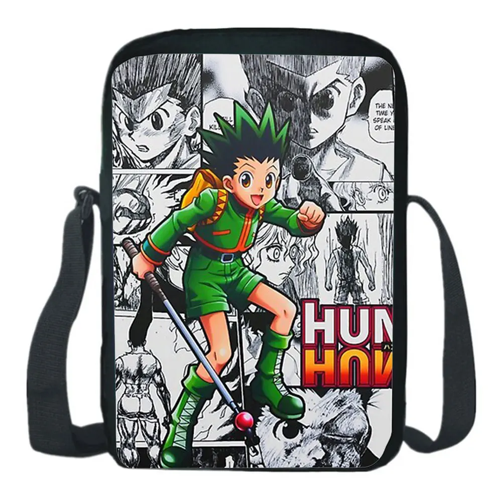 Сумка-мессенджер Hunter X Hunter с изображением аниме, Мультяшные студенческие сумки через плечо для косплея, с фрикссой, Killua Zoldyck, модные подарки