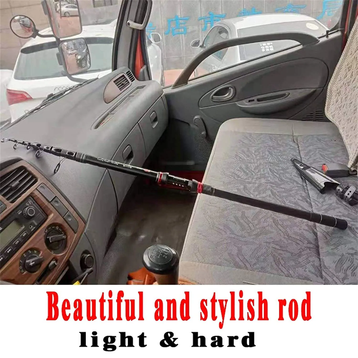 Рыболовное спиннинговое удилище и катушка телескопическая удочка из