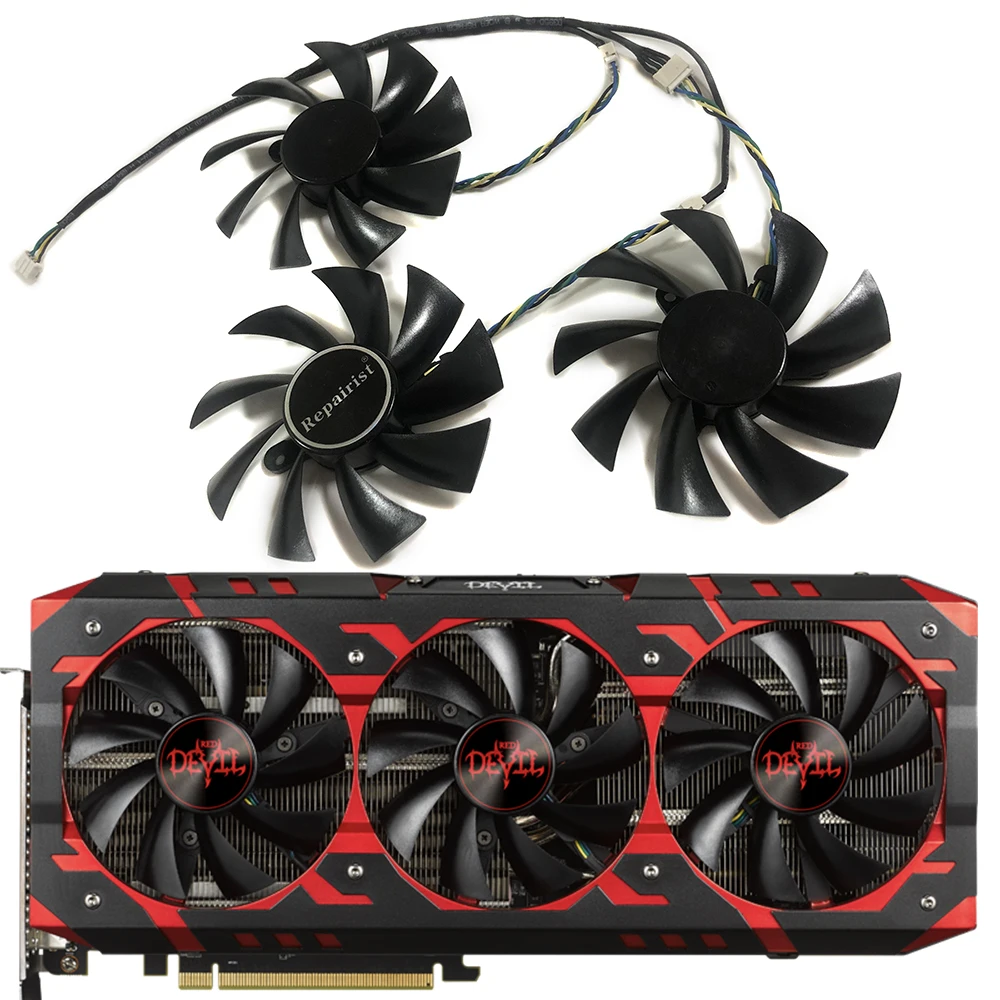 Охладитель графической карты для видеокарты Powercolor Red Devil RX VEGA56 VEGA64 Vega 64 56