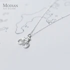 Цепочка Modian из стерлингового серебра 925 пробы для женщин, кулон геометрической формы в Корейском стиле, Изящные Ювелирные изделия, дизайн 2020
