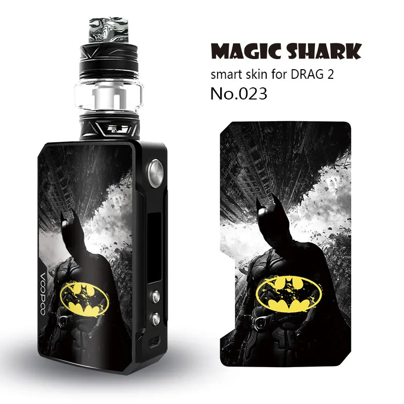 ПВХ в стиле Джокер лист Бэтмен Череп чехол с граффити Стикеры кожи для Voopoo Drag 2