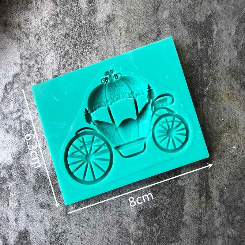 Aouke Carriage Modeling Silicone Mold Kitchen Cake Baking Decoration DIY Epoxy Resin Clay Plaster Crafts | Дом и сад