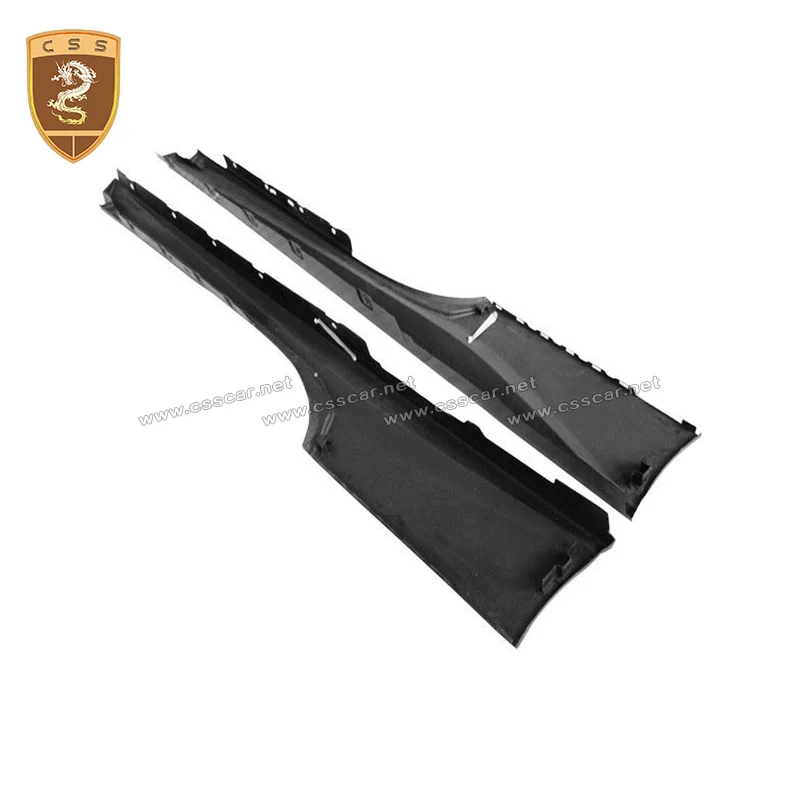 Csscar горячая распродажа боковых юбок в стиле OEM из сухого углеродного волокна, подходящих для Ferrari 488 GTB Spider оригинальная автомобильная юбка автозапчасти 00640.