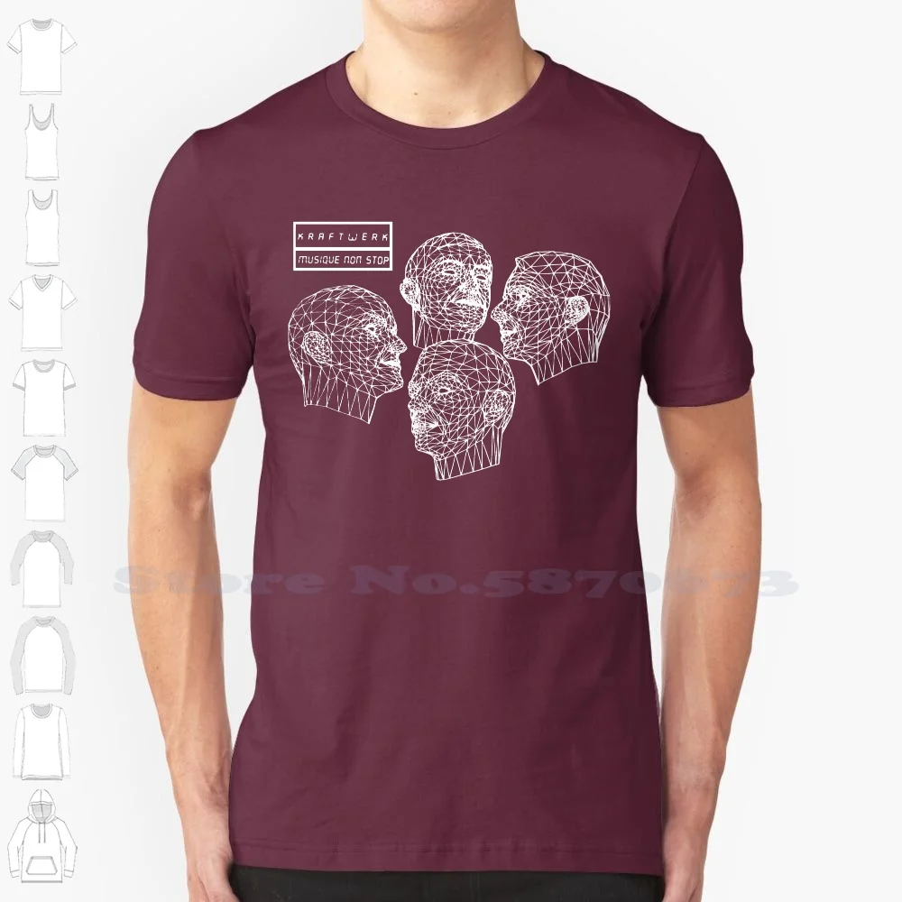 

Новая модная Мужская хлопковая футболка Kraftwerk, Мужская черная футболка, музыка, синхронизация с роботами