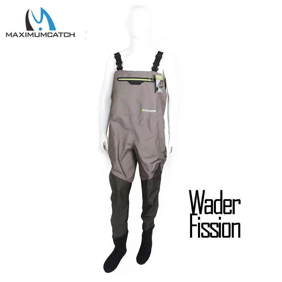 Wader Fission Maximumcatch Открытый чулок ножной светильник вес дышащий Fly Рыбалка Wader водонепроницаемый болотные брюки Рыбалка Wader куртка - Цвет: Wader Fission