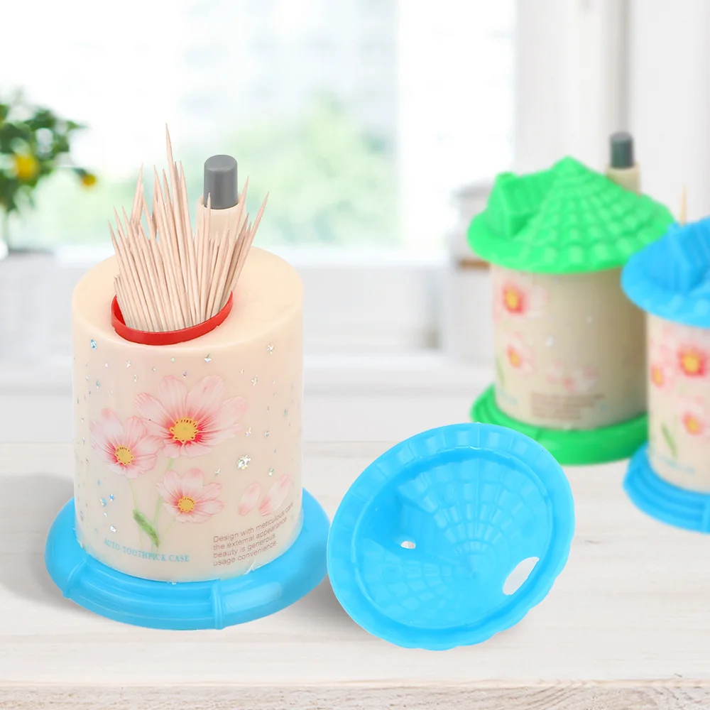 Творческий зубочистка коробка Автоматическая Подставка Для Зубочисток