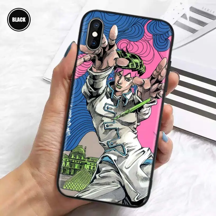 Силиконовый чехол Rohan Kishibe Jojo для iPhone 11 Pro Max 12 Mini 13 X XS XR 7 8 6 6S Plus 5 SE | Мобильные