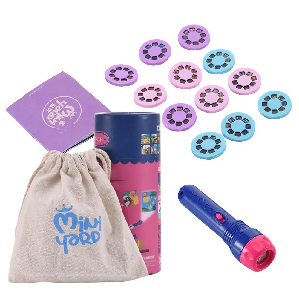 Детская сказка на ночь фонарик проектор обучение маленьких детей игрушечная