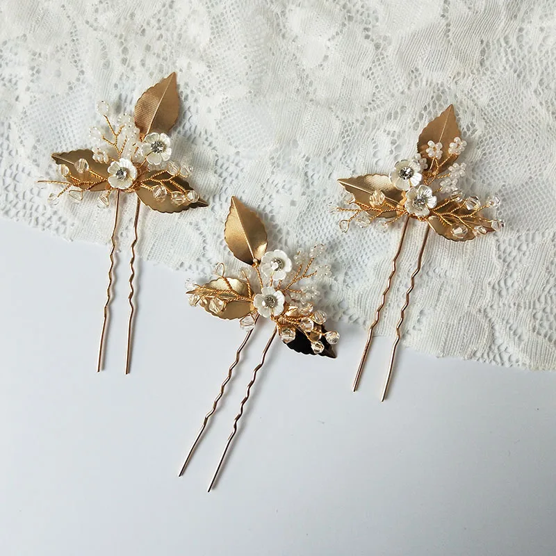 Цветочные украшения для волос свадебный аксессуар расческа заколки-невидимки