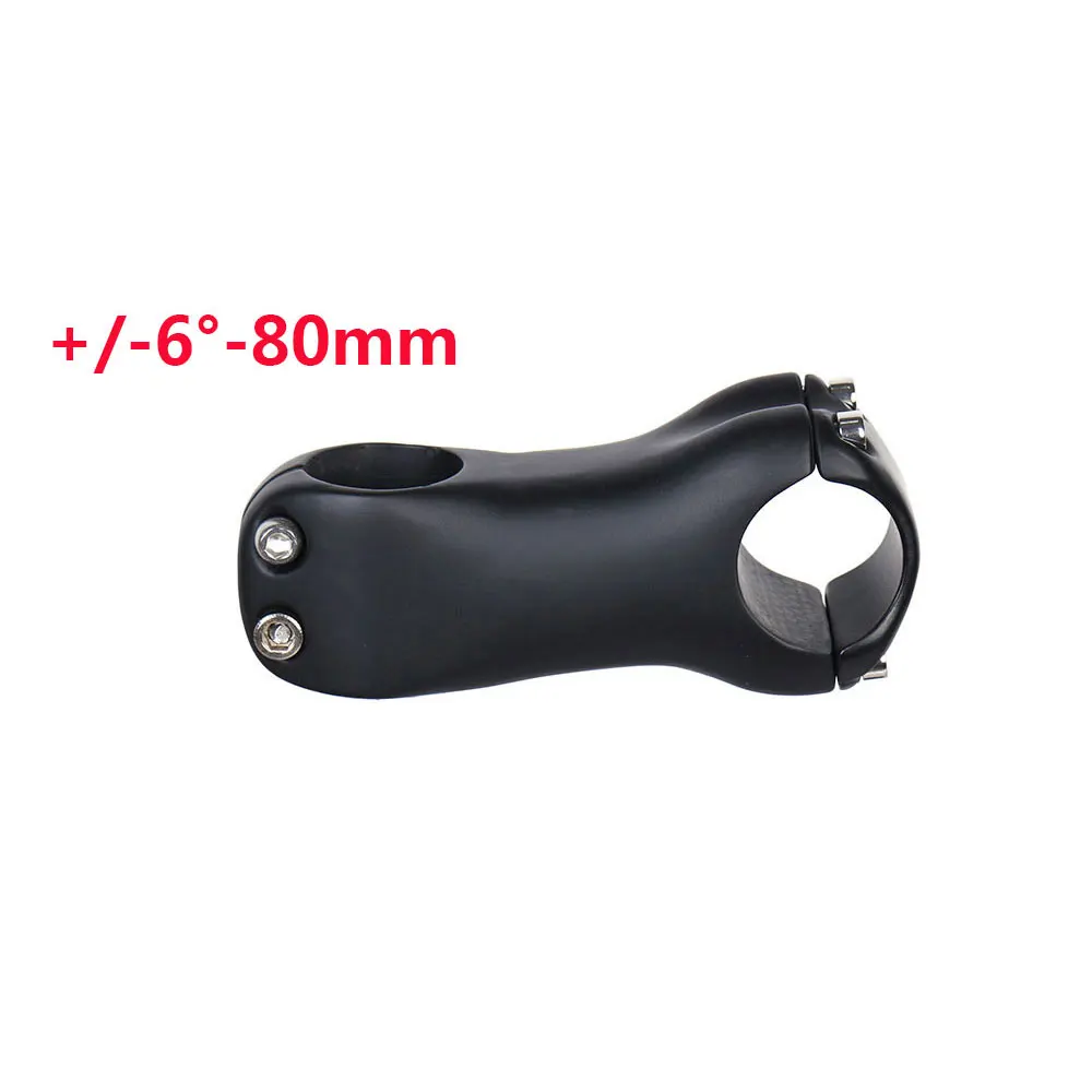 6Degree80mm-2102 ELITA один велосипедный стержень углеродное волокно MTB/дорожный велосипед стержень 6/17 градусов 31,8 мм руль стержень UD/черный 70-130 мм - Цвет: 6Degree80mm-2102
