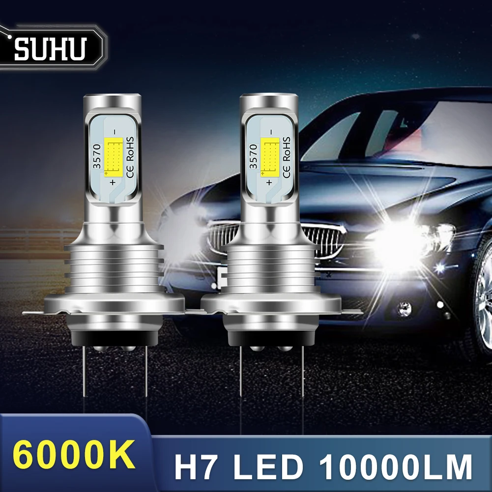 Peel off 2 шт. H7 светодиодный фары комплект 80 Вт 10000LM Hi или короче спереди и длиннее