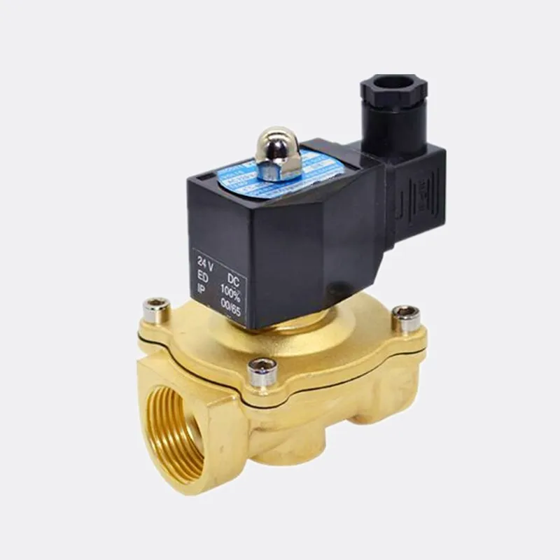 Нормально закрытый электромагнитный клапан IP65 медный для газа/масла/воды 220 В