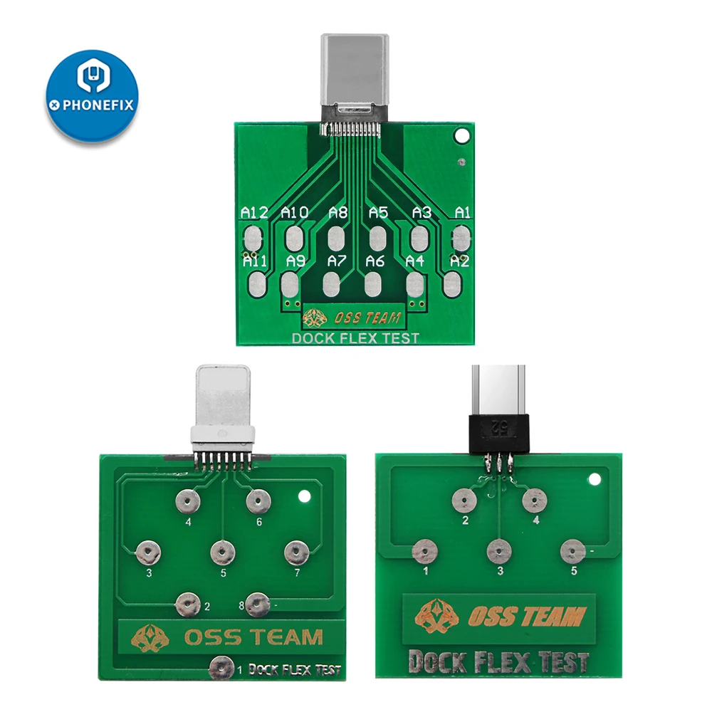 Placa de prueba flexible Micro Dock para U2 IC, puerto de carga USB, herramienta de diagnóstico para teléfonos iPhone y Android