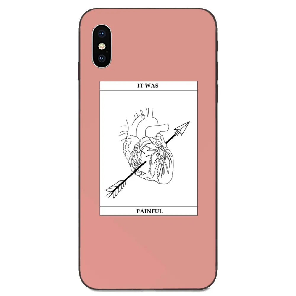 Набор розового фона граффити Стик рисунок текст классический для Apple iPhone 4 4S 5 5S SE 6