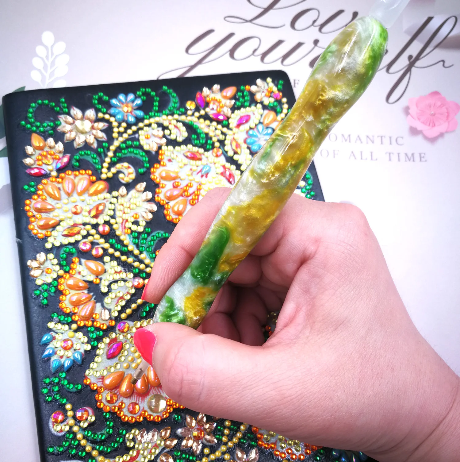 5D алмазная ручка для рисования ручной работы из смолы набор стилусов инструмент