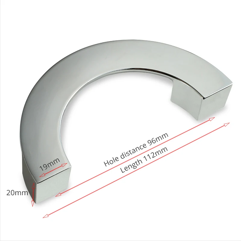 Цинковый сплав яркий хром современный шкаф ручки круглый раздвижные дверные для