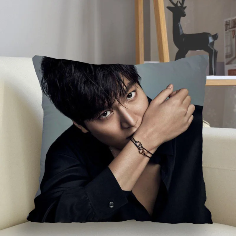 

Musife Custom Lee MinHo Pillowcase Home Decoration 45*45cm Zipper Square Pillowcase Throw Pillow Cover Drop Shipping