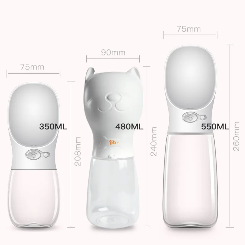 Переносная бутылка для воды домашних животных миска маленьких и больших собак