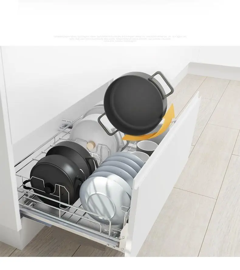 De Cosina аксессуары органайзер ящик для Organizador Armario блюдо из нержавеющей стали Cocina стойка кухня шкаф корзина