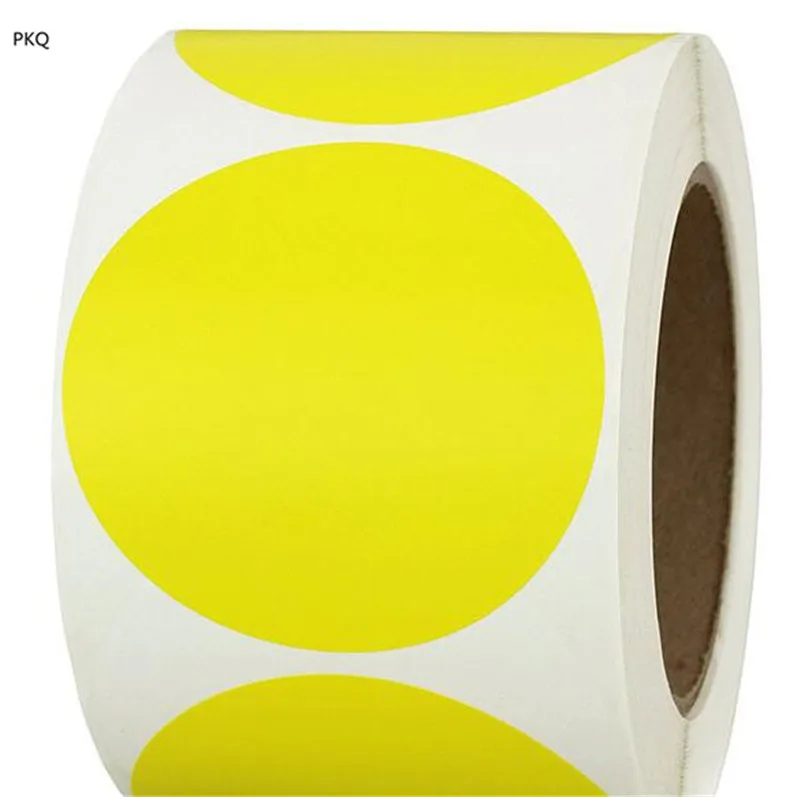 2 5 см круглые белые наклейки желтые этикетки синие черные наклейки|Канцелярские