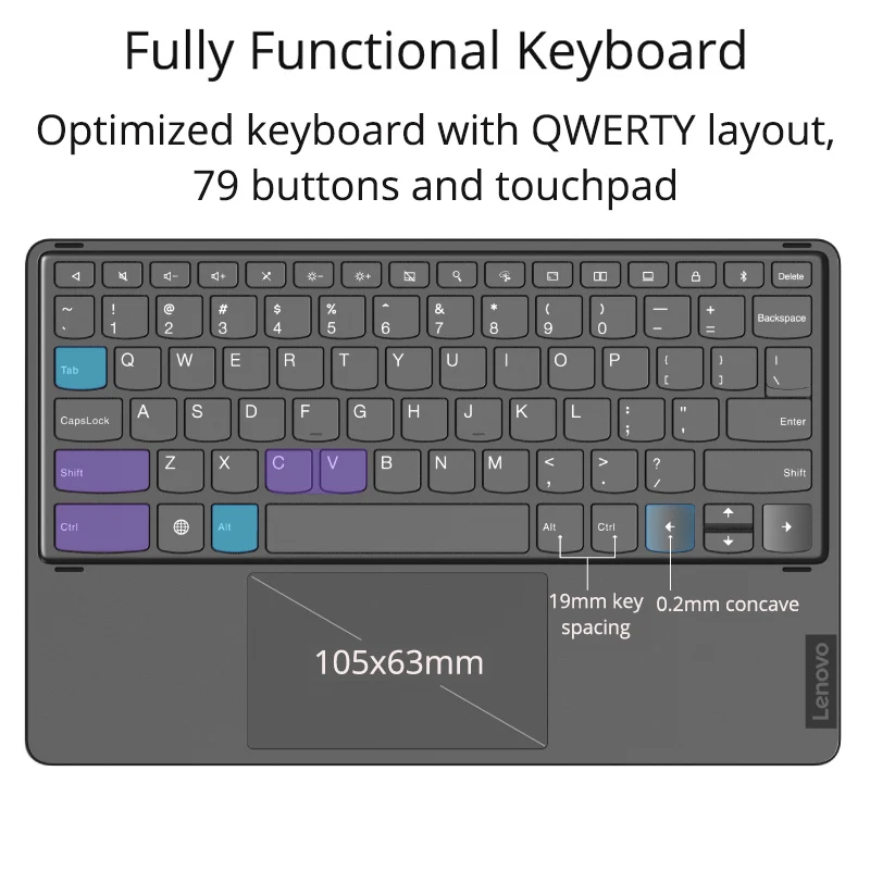 Оригинальная клавиатура Lenovo Tab P12 Pro Bluetooth магнитная для Xiaoxin Pad 12 6 2021 стилус |