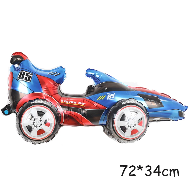 Большой 3D Фотофон фольгированный воздушный шар для мальчиков гоночный