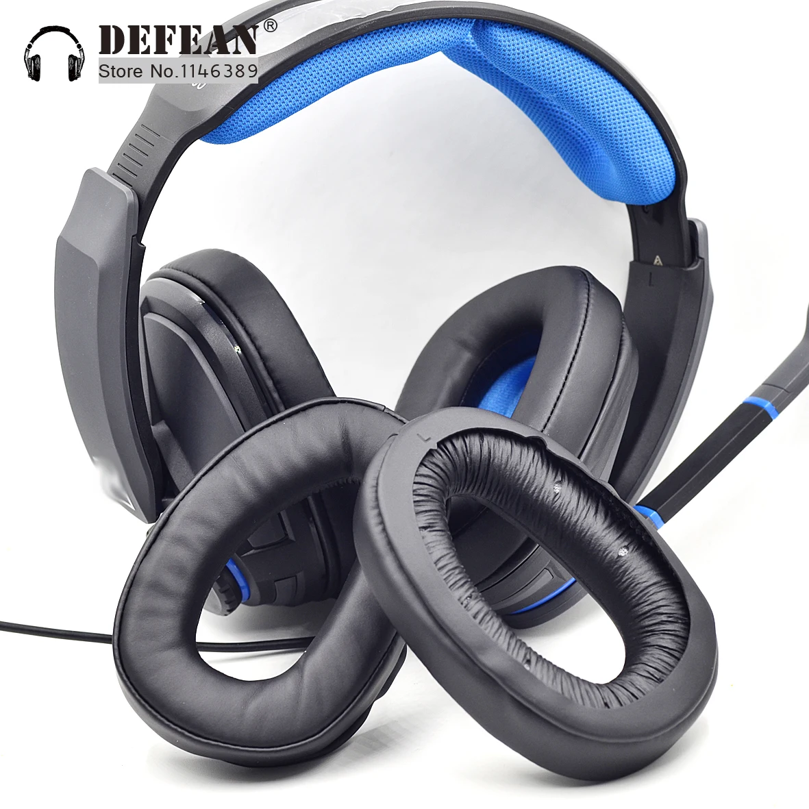 Замена Acessórios амбушюры подушки для SENNHEISER GSP 350 300 301 302 303 GSP300 наушники | Электроника