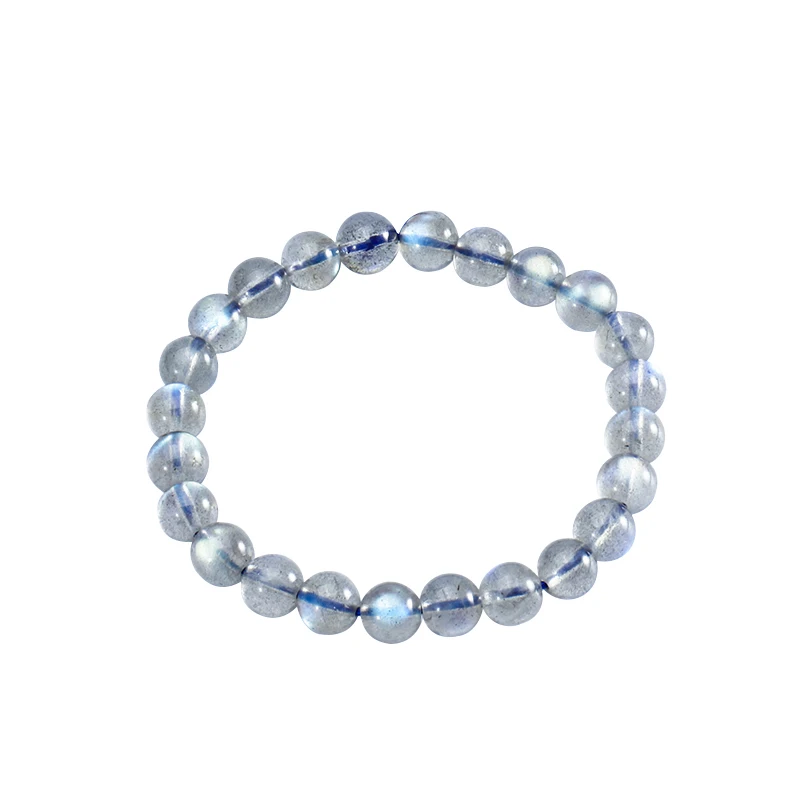 

Plagioclass Beads Beads Natural Crystal Bracelet Women's Birthday Gift Single Circle Bracelet Beads Korean Style Simple