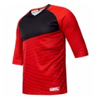 Футболка для велосипеда грязный велосипед, Красная футболка с рукавом 34 для горного велосипеда, горного велосипеда, BMX Rider, Джерси для горного велосипеда, велосипедная футболка для эндуро, Джерси для мотокросса, быстросохнущая