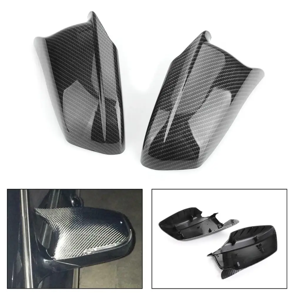 

Artudatech Pair Carbon Fiber Door Side Wing Mirror Cover Cap For BMW 5 Series F10/F11/F18 Pre-LCI 2011-2013 51167216369 Car Part