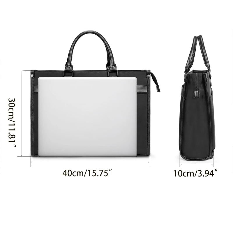 Сумка для ноутбука 15,6 дюйма, большой деловой портфель для мужчин и женщин, Дорожный Чехол для ноутбука, сумка через плечо G5AE