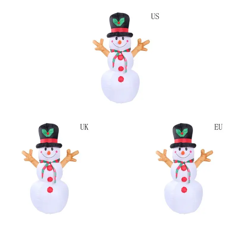 

Inflatable Decorative Snowman Led Light bead Model Christmas snowman 5.24 ft 63HE