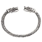 Женский браслет с драконом из нержавеющей стали, модный аксессуар, мужской браслет, браслет на запястье