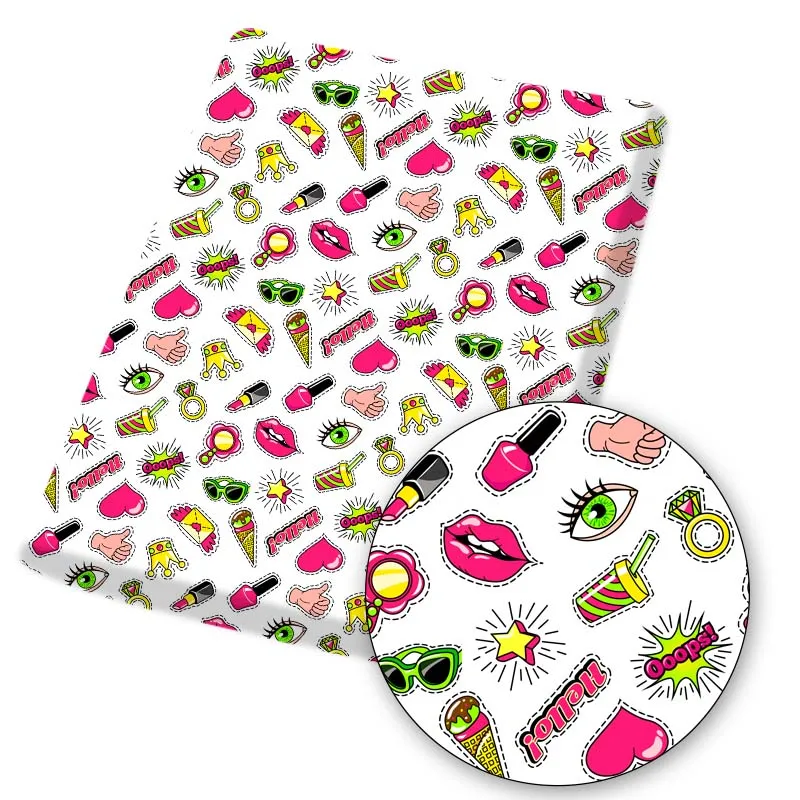 Polyester Cotton Fabric Liberty kangaroo Letter Printed Cloth Sheets Handmade Mask Dress Making DIY Crafts Supplies 45*145cm 1pc - купить по