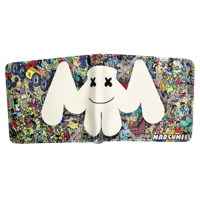Новое поступление DJ Marshmallow кошелек мужской короткий кошелек крутой дизайн мужские кошельки с карманом для монет