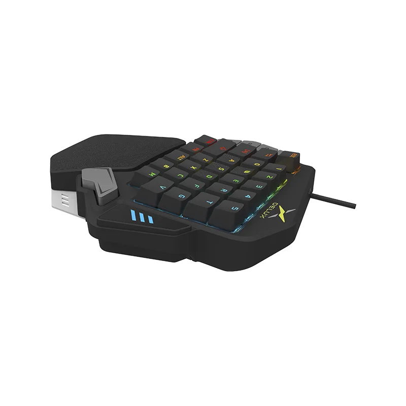 Клавиатура Delux T9X с одной рукой игровая клавиатура разработанная для PUBG Kailh