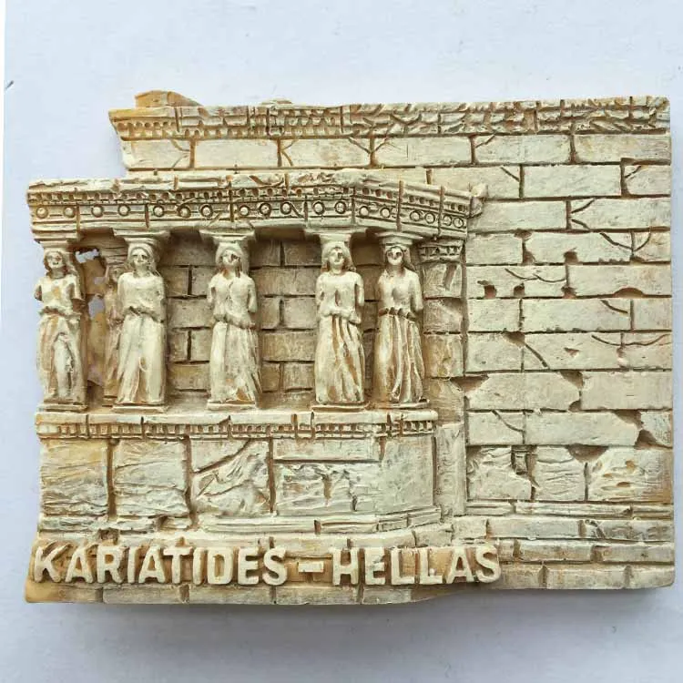 

QIQIPP Greece Athens tourism Memorial magnet refrigerator paste Acropolis irichtion temple tourism collection decoration