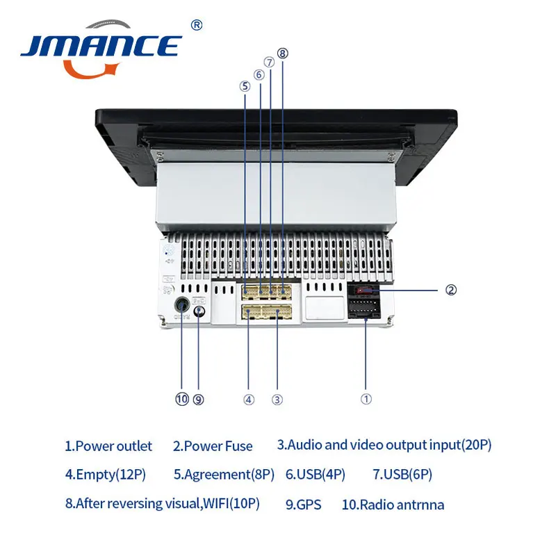 jmance android 9 1 1din quad core car gps navigation player 9 universa car radio wifi bluetooth mp5 1 din multimedia player free global shipping
