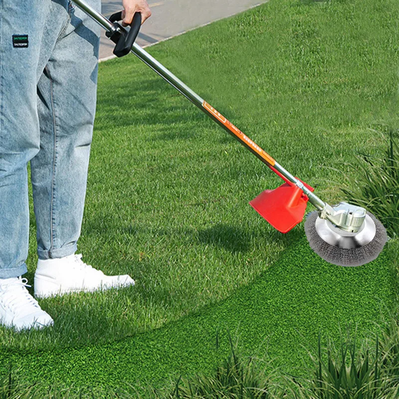 

Brush Cutter Parts 15cm Steel Wire Grass Trimmer Head Rounded Edge Weed Trimmer Head Grass Brush Removal Weed Tray For Lawnmower