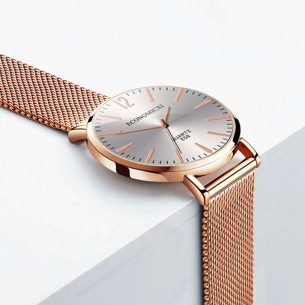 Роскошные Брендовые женские наручные часы из розового золота браслет с