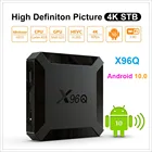 10 шт. X96Q TV Box Android 10,0 4k HD Smart TV Box Allwinner H313 Quad Core 2 Гб 16 Гб Netflix Youtube медиаплеер Wifi 2,4G