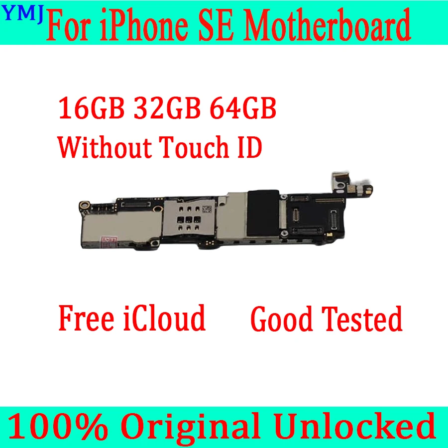 100% оригинальная разблокированная материнская плата для iphone 5SE SE без Touch ID с