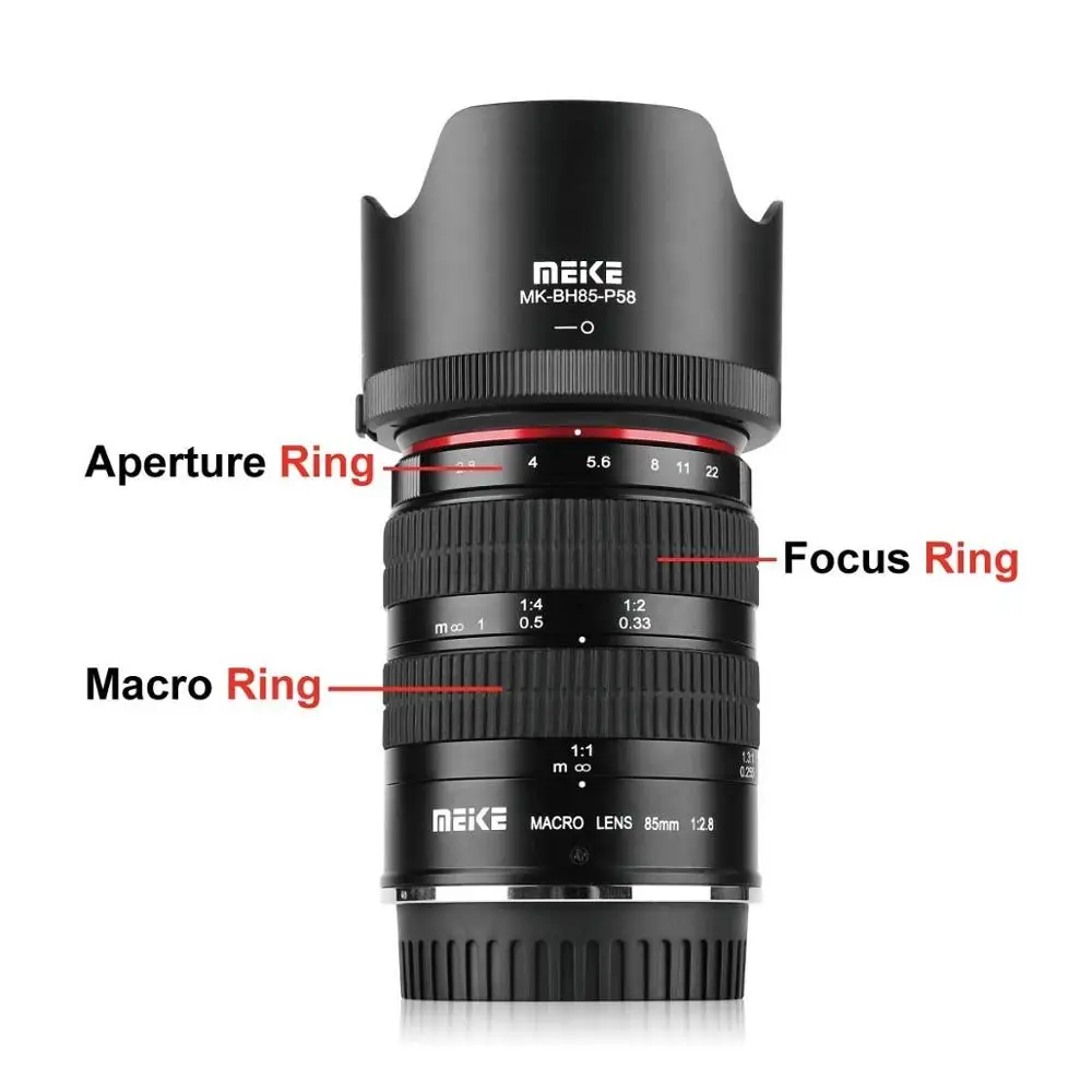 Полнокадровый объектив MK 85 мм f2.8 с ручной фокусировкой для камер Canon DSLR