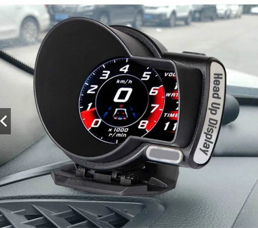 OBD2 автоматический датчик светодиодный жидкокристаллический дисплей Спидометр